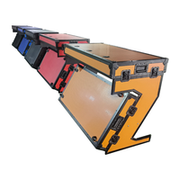 Étui de vol de plate-forme de travail de mélangeur dj mobile pliable et coloré à vendre
