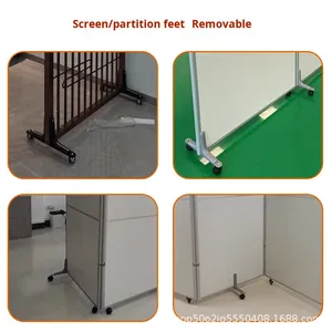 Mobile <b>Bracket</b> High Screen Partition Accessories Vertical Stand Aluminum Alloy Sliding Screen Balance Support Foot Modern Design - Product Image 2