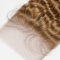 Closure frontale en dentelle HD 5x5 effet fondant pour la ligne des cheveux, en cheveux humains vierges brésiliens, avec dentelle transparente indétectable effet peau