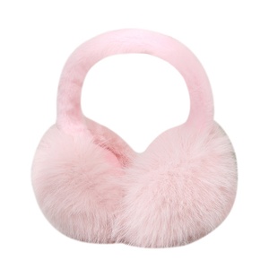 Nuevos Protectores de Orejas Plegables de Felpa Cálidos y Elegantes para Mujer con Piel Sintética de Zorro, Accesorios de Invierno para Exteriores - Product Image 5