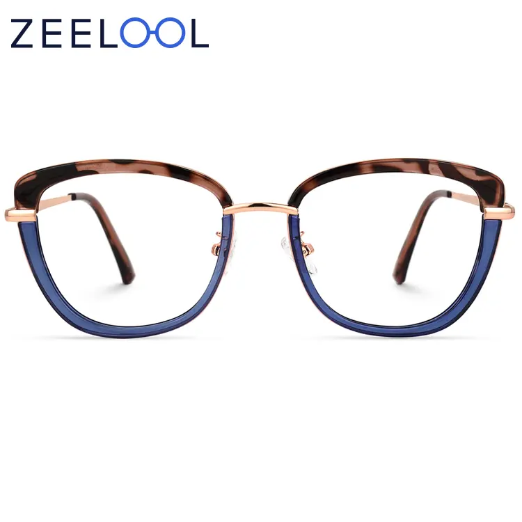 Zeelool Latest Elegant Women Pink Blue Black Color Optical Eyeglasses Frames For Different Party