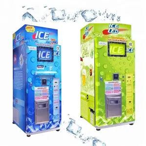 Temperatura Ajustável 24 Horas Auto Serviço Comercial Ice Vending Máquina De Gelo Ao Ar Livre Vending Máquina Para Venda