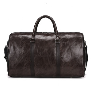 Vintage PU Leather Duffle <b>Bag</b> For Men Large Capacity Weekender <b>Bag</b> Portable Handheld Removable Shoulder Strap Overnight <b>Bag</b> - Product Image 5