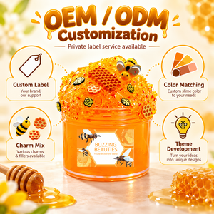 Kit de 200 ml para Hacer Slime de Miel de Abeja, Juguete Educativo para Niños, Masa de Modelar de Cristal de Mantequilla, No Tóxico - Product Image 3