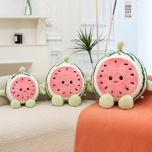 Tùy chỉnh siêu mềm sang trọng dưa hấu trái cây gối PP bông đầy Comforter dễ thương siêu mềm dưa hấu cho ngày Valentine - Product Image 2