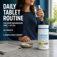 Comprimés naturels Calcium Magnésium Zinc + Vitamine D3 pour enfants, flacon de 60 unités, complément alimentaire, service OEM/ODM, marque privée