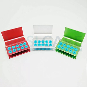 1x Bloc de rangement pour fraises dentaires avec couvercle, autoclavable, boîte organisatrice manuelle pour endodontie, 10/16/24 trous, certifié CE par Vaslcare - Product Image 2