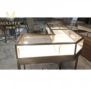 <span class=keywords><strong>Vitrine</strong></span> de Comptoir Robuste pour Bijouterie MASTER, Cadre <span class=keywords><strong>en</strong></span> Acier Inoxydable Durable, <span class=keywords><strong>Vitrine</strong></span> de Luxe <span class=keywords><strong>en</strong></span> Verre pour Bijoux et Montres - Product Image 5
