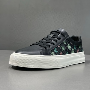 Baskets décontractées de luxe pour hommes en cuir véritable, modèle été 2025, basses, tendance, blanches, respirantes, en cuir de vachette - Product Image 5