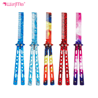 Couteau papillon en acier inoxydable de haute qualité, best-seller Wanmei, couteau papillon en plastique Balisong, peigne pour salon