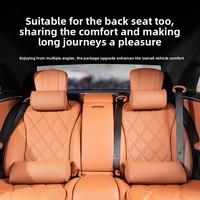 MB Yaz Yeni Araba Başlığı Koltuk Yastığı Orta Sertlikte Bel Desteği Boyun Koruyucu Nem Emici Nefes Alabilen Nappa Deri