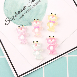 Breloques en résine en forme de panthère de dessin animé, cabochons plats pour slime, décoration de téléphone portable, artisanat DIY pour enfants - Product Image 5