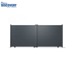 Puertas de Reja Modernas de Aluminio, Puertas de Celosía, Puerta Corredera Eléctrica de Aluminio <span class=keywords><strong>para</strong></span> Exteriores de Casa o Villa - Product Image 6