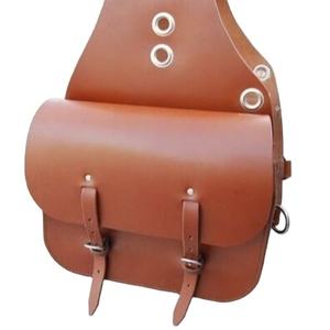 Sac de selle en cuir véritable de haute qualité pour équestre Sac de selle usiné à la main de qualité supérieure - Product Image 1