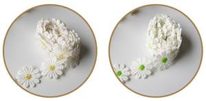 Bán buôn thêu <span class=keywords><strong>Daisy</strong></span> ren cắt tỉa vải tuyn vải Sequins hạt mẫu váy cưới giày lưới phụ kiện may mặc - Product Image 3