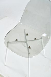 Chaises de salle à manger d'extérieur transparentes avec structure métallique pour restaurants et hôtels - Product Image 6