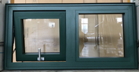 Menuiserie en aluminium de fenêtre d'auvent de fenêtres de rendement optimum de normes de la Nouvelle-Zélande pour la villa