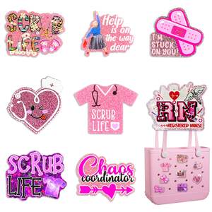 Bling <b>Bag</b> Charms for Bogg <b>Bag</b> Cute Acrylic <b>Nurse</b> Life Charms for Bogg Accessories Compatible with Simply Southern Beach Tote - Product Image 1