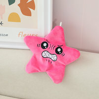 Peluche étoile amusante à activation par tapotement en 6 couleurs, en velours cristal doux, jouet anti-stress, parfait comme breloque de sac et cadeau pour tous les âges