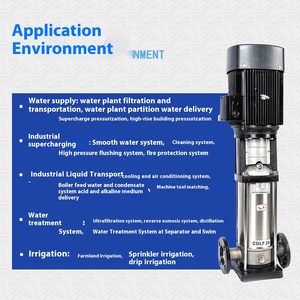 Pompe centrifuge verticale multi-étages en acier inoxydable CDLF/CDMF pour le traitement de l'eau des chaudières industrielles et le surpressionnement de pipeline OEM CDLF - Product Image 5