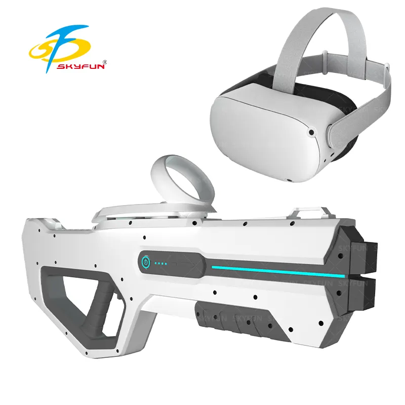 Shooting game simulator anak dewasa dalam ruangan luar ruangan taman bermain 9d gaming vr gun