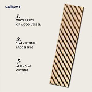 Comovy Factory Custom Akoestische Panelen <span class=keywords><strong>Woodupp</strong></span> Fibro Aku Panel Panneau mural en bois à latte d'absorption acoustique Akupanels - Product Image 6