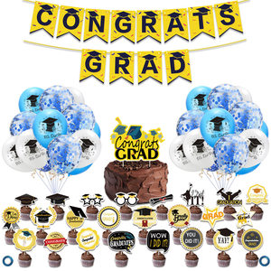 Globos de Látex para Fiesta de Cumpleaños con Temática de Graduación, Pancarta, Decoraciones para Fiesta, Adorno para Pastel 'Lo Logramos', Globo de Graduación - Product Image 3