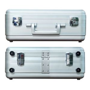 Hợp Kim Nhôm Tùy Chỉnh Attache <span class=keywords><strong>Case</strong></span> Tuỳ Chỉnh Bạc Nhôm Thiết Bị Lưu Trữ Ngắn Gọn <span class=keywords><strong>Case</strong></span> Với Foam - Product Image 5