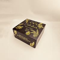 Boîte cadeau pliable magnétique N52 ultra-résistante, personnalisable avec logo, emballage rigide vert botanique de luxe, boîte en carton pliable