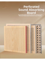 Panneaux perforés innovants et durables en placage de bois ignifuge sur substrat MDF pour salles de conférence fonctionnelles