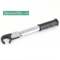 Jeu de clés dynamométriques de qualité industrielle Fixtite ST-02-L, finition chromée, pour systèmes de climatisation, capacité de mâchoire de 17 mm, couple maximal de 75 N.m