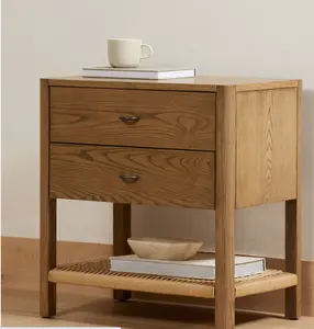 Eco-Friendly Nightstand Bedroom Furniture Wooden Two Dresser End Side Table Nightstand Sets