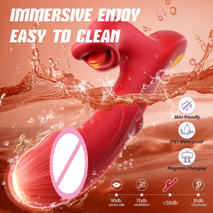 Vibrador <span class=keywords><strong>de</strong></span> Conejo con Dildo Penetrante, Estimulador <span class=keywords><strong>de</strong></span> Punto G y Clítoris, 7 Modos <span class=keywords><strong>de</strong></span> Empuje y 10 <span class=keywords><strong>de</strong></span> Vibración con Modo <span class=keywords><strong>de</strong></span> Lamido, Juguete Sexual para Mujeres - Product Image 6