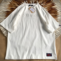 T-shirt personnalisé tendance hip-hop 2024, en relief 3D, 100% coton, pull-over premium, t-shirt personnalisé en relief pour homme