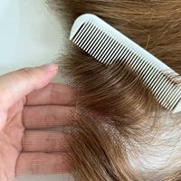 Cierre de Cabello Humano con Nudos de Encaje Suizo HD, Realista, Indetectable, Invisible, Línea de Cabello Natural, para Cabello Fino