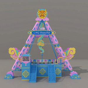 เครื่องเล่นเรือโจรสลัดแบบแกว่ง 40 ที่นั่ง สำหรับสวนสนุกกลางแจ้ง ได้รับการรับรองมาตรฐาน CE - Product Image 3