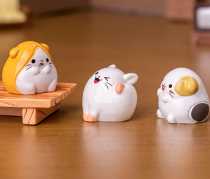 Mini 3d Cartoon Cute Hamster Rat Figurines Miniature fairy <strong>Garden</strong> Resin <strong>Animals</strong> <strong>Ornaments</strong> for Blind Surprise Mystery Lucky Bags - Product Image 5