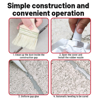 Mastic de réparation pour fissures de béton gris, colle de calfeutrage pour dalles, remplisseur de fissures de béton extérieur, scellant imperméable pour la réparation de bâtiments