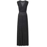 Vestido Maxi sin Mangas de Punto Elástico para Mujer, Cintura Ajustada, Color Sólido, Casual y Elegante, Vestidos 2026, Nueva Llegada, Gran Venta