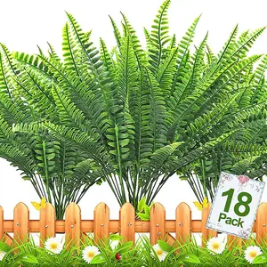 الاصطناعي سبعة الشوك البلاستيك الفارسي العشب الخضرة الشجيرات الأشعة فوق البنفسجية مقاومة فو في الهواء الطلق ل ديكور حديقة المنزل