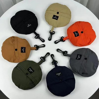 Chapeau Bob Pliable en Nylon Imperméable avec Cordon de Serrage, Logo Personnalisé, Chapeau de Soleil Pliable pour Voyages en Plein Air, Pêche, Plage