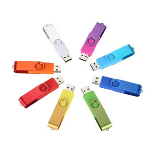 Mini mát tiện ích xoay kim loại <span class=keywords><strong>USB</strong></span> <span class=keywords><strong>Memory</strong></span> Stick Thumb Flash Drive 32GB 64GB Pendrive cho quà tặng của công ty Logo tùy chỉnh - Product Image 1