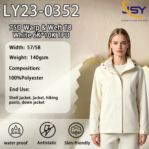 Personalizzazione <span class=keywords><strong>Tessuto</strong></span> 75D Warp and Weft T8 Bianco 6K*10K TPU ad Alta Traspirabilità e Permeabilità all'Umidità per Giacche <span class=keywords><strong>Gore</strong></span> <span class=keywords><strong>Tex</strong></span> - Product Image 1