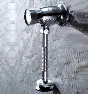 Robinet de chasse d'eau pour urinoir à commande manuelle en laiton moderne avec retardateur manuel, éco-conçu, adapté à l'installation murale en milieu hospitalier - Product Image 2