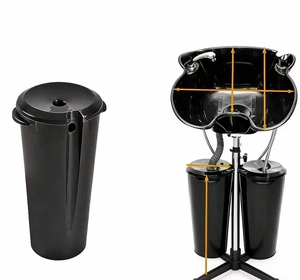 อ่างล้างผมเคลื่อนที่สำหรับร้านทำผม, อ่างล้างผมแบบพกพา, สำหรับผู้ป่วย, หญิงตั้งครรภ์, ร้านทำผม, เตียงสระผมแบบนั่งสำหรับใช้ในบ้าน - Product Image 2