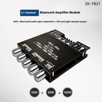 TB21 modèle d'application amélioré 2.1 canaux pour module d'amplificateur de puissance numérique Bluetooth Super Subwoofer électronique à haute tonalité basse