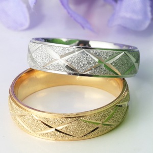 yunnique European American Fashion <b>Titanium</b> Steel <b>Ring</b> Gold Men's Plant Pattern Geometric Design Gift Jewelry - Product Image 4