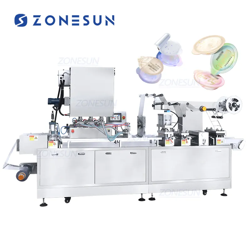 Zonesun เครื่องบรรจุและปิดผนึกถ้วยซอสมะเขือเทศแยมน้ำผึ้งซอสพริกมายองเนสอัตโนมัติ ZS-DDP270