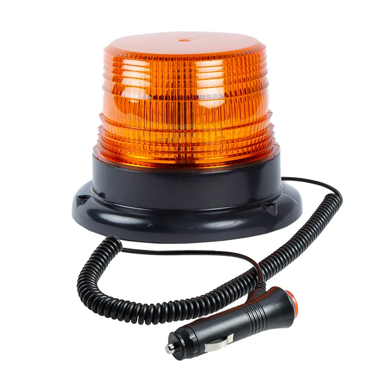 12W Led Emergency Beacon Knipperende Oranje <span class=keywords><strong>Mini</strong></span> Revolving Waarschuwing Licht 12V Met Magnetische Voet
