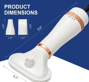 Nouveau produit tendance 2026 : Brosse sécheuse 2-en-1 de luxe pour animaux de compagnie avec ABS et acier inoxydable, alimentée par batterie, pour chats et chiens - Product Image 1